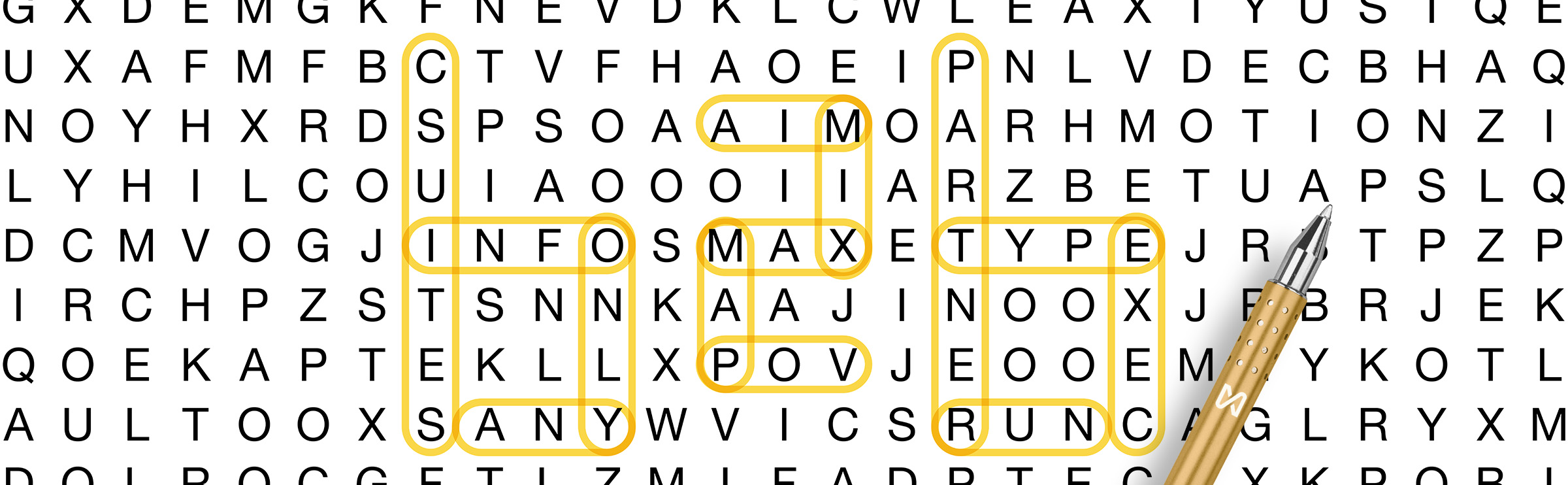crossword puzzle with brand strategy words highlighting to make "B2B" in crossword
