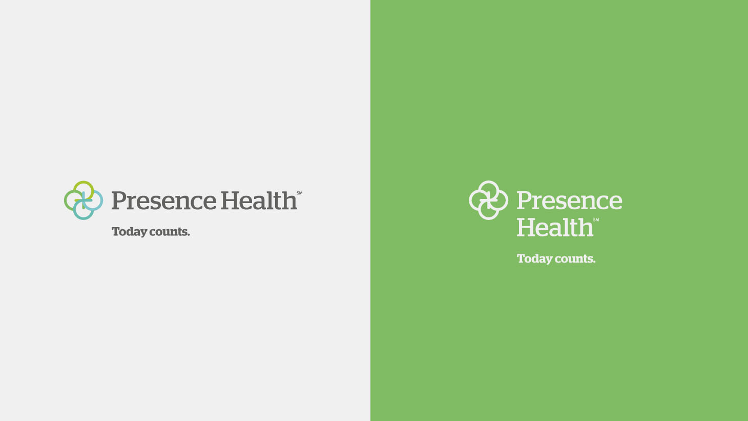 Presence Health logo reversed